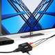 Mini AV(RCA) към HDMI конвертор, 1080p, видео и стерео аудио