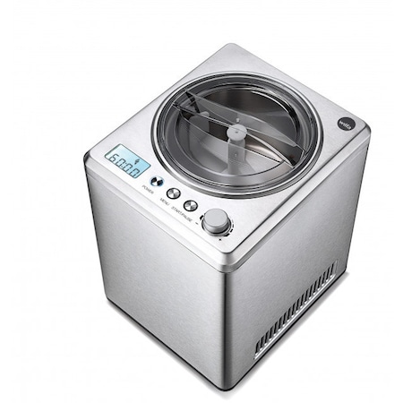 Aparat de facut inghetata Wilfa Vanilla 2.5, 250 W, Bol detasabil inox 2.5l, Compresor cu racire pana la -35°C, Display LED, Timer, 3 programe, Inox