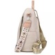 Oxford casual krém hímzett modell hátizsák, lopásgátló, vízálló
