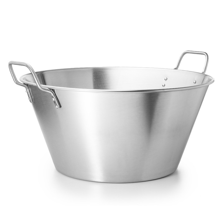 Bol de Bucatarie cu Manere, Otel Inoxidabil, 50 cm, 27 l, Forgast