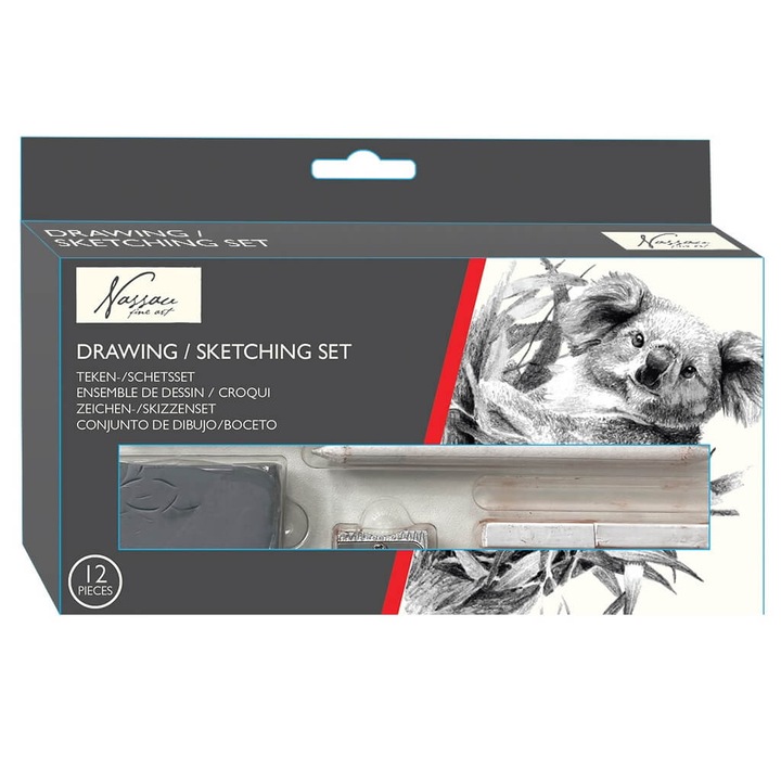 Set pentru desen si schite 12 piese