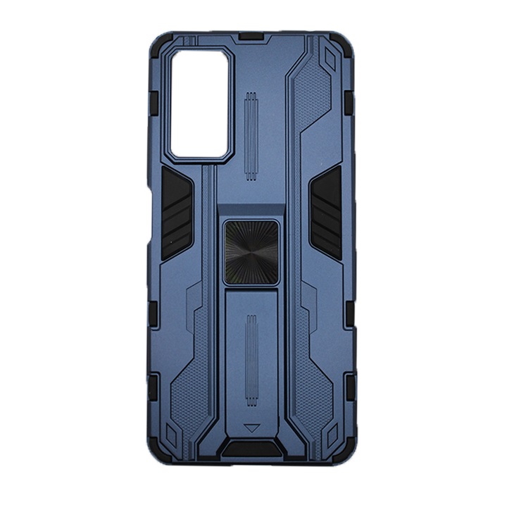 Защитен калъф, съвместим с Xiaomi Redmi Note 11 Pro 5G, Futuristic Armor, Ultra Durable, Anti-Shock, Stand, Magnet for Car Support, син