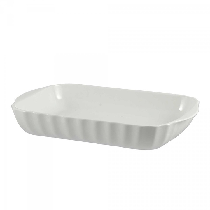Tava pentru copt 40 X 26 Cm Pieve La Porcellana Bianca