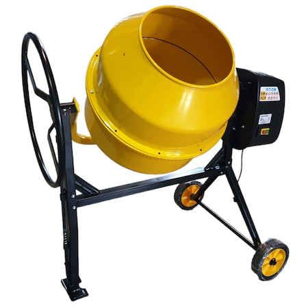 Betoniera ROTOR BTN-195, cuva 195 litri, motor electric, putere 1250 W, diametru gura cuva 390 mm, viteza cuva 29.5 rpm