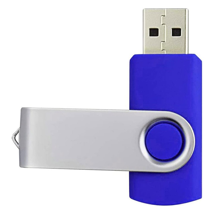 Външен Memory Stick GREATON с USB 2.0 порт, капацитет 8 GB, син, идеален за прехвърляне и съхранение на данни
