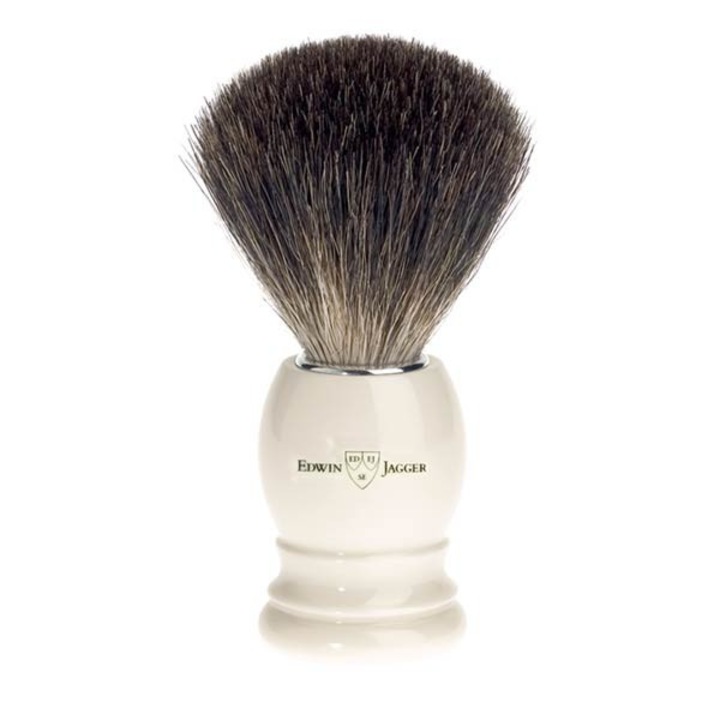 Edwin Jagger Pamatuf pentru barbierit Ivory, Pure Badger