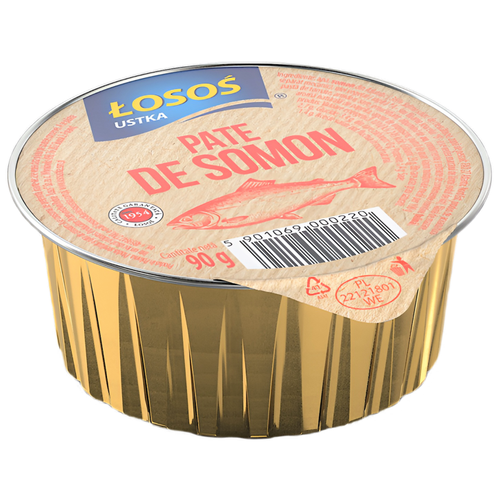 Pate de Somon din Atlantic, 90g, Losos Ustka