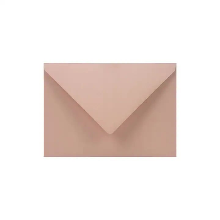 Set de plicuri decorative in culori, Netuno, Woodstock, C5, 162x229mm, Lipire umeda, V-tip, ecologica, 140g/m2, Hartie, Roz murdar, 250 buc