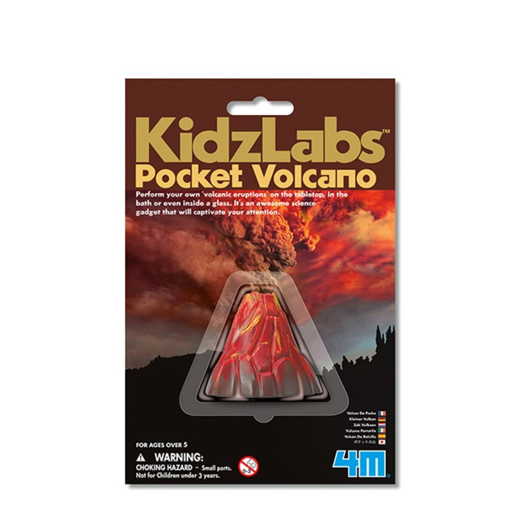 Joc vulcan de buzunar, Pocket Volcano, KidzLabs Mini, 4M