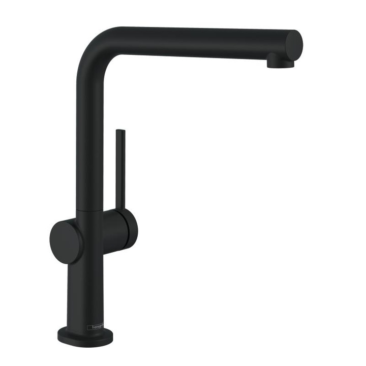 Смесител за кухня Hansgrohe Talis M54 72840670, 3/8'', висок кран, тип L, въртящ се, мат, черен