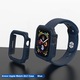Защитен калъф за Apple Watch 4/5/ 6/ SE/SE 2 44mm + фолио, сейф EVIA, E34, Lexgard, син