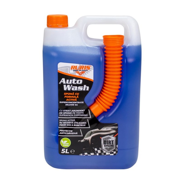 Detergent RURIS Auto Wash, concentrat, 1:4, 5 litri
