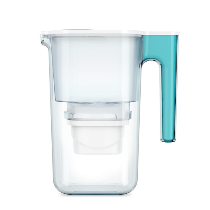 Cana filtranta de apa Aqua Optima Perfect Pour, 2.4 litri, turcoaz