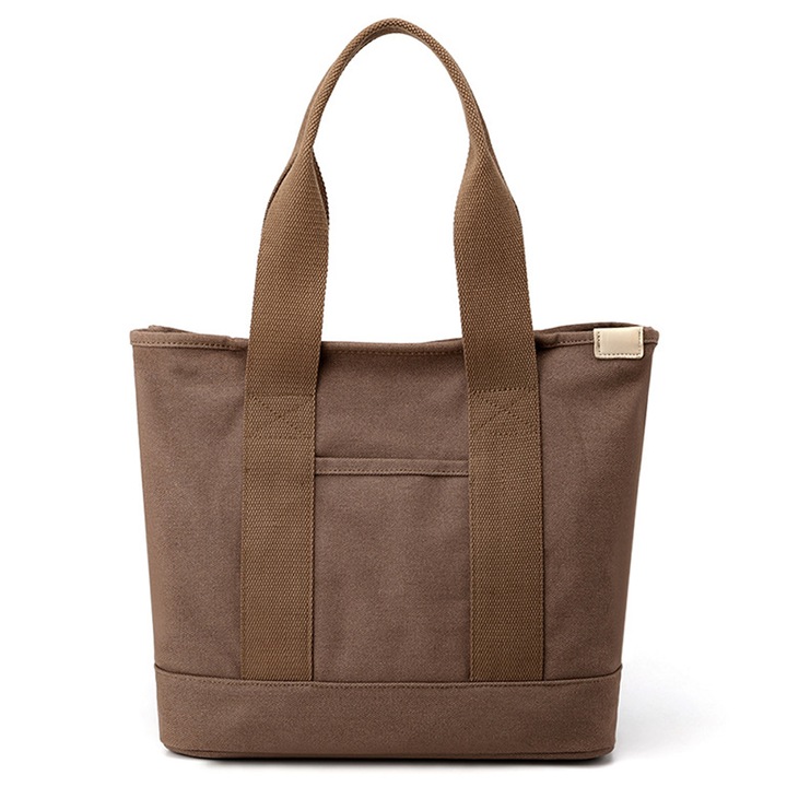 Чанта с цип, GelldG, Canvas, 37 x 29 x 14 cm, кафява