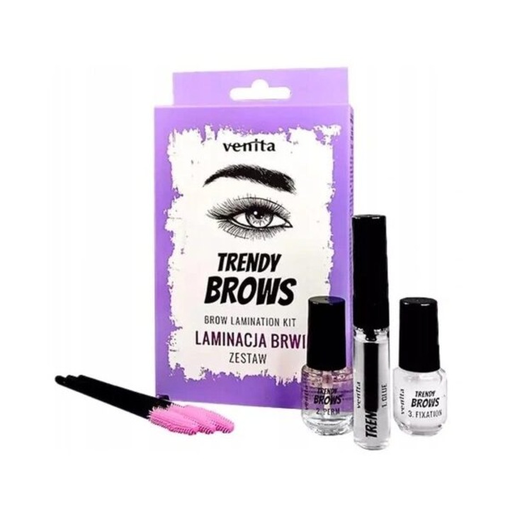Kit profesional pentru laminarea sprancenelor VENITA Trendy Brows 16 ml