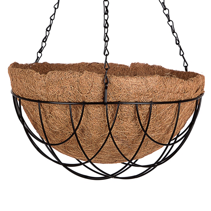 Кашпа Palisad, Висяща, С кокосова кошница, Диаметър 30 см