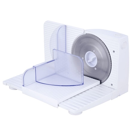 Feliator mezeluri electric Rosberg, 150W, Lama otel 15 cm, Grosime 0-15 mm, Alb