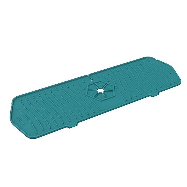 Protectie anti-stropire pentru chiuveta, Silicon, 45 cm, Verde