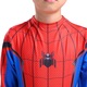 Costum Spiderman pentru copii, cu cagula si manusi, Supererou, Lycra, 6-7 ani, 140 cm, Albastru / Rosu