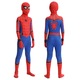 Costum Spiderman pentru copii, cu cagula si manusi, Supererou, Lycra, 6-7 ani, 140 cm, Albastru / Rosu