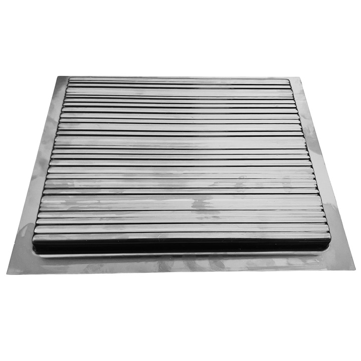 Matrita piatra decorativa travertin, model Linii mic, plastic ABS, negru, 25x20cm