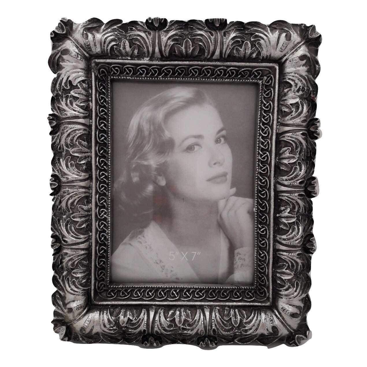 Rama foto baroc argintie