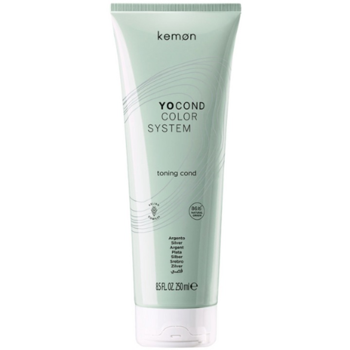 Kemon Yo Cond Color System Toning Cond balsam nuantator pentru revigorarea culorii Silver 250 ml