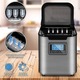 Masina de cuburi de gheata, 12-15 kg/24h, timp de productie 8 minute, rezervor de apa 2,1, display LCD, gri