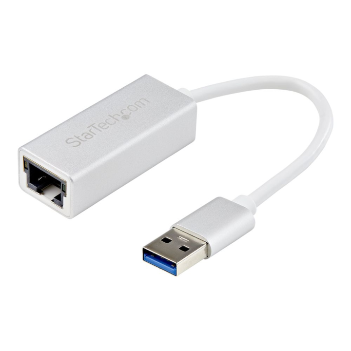 Adaptor de retea, StarTech, USB 3.0, Aluminiu, Pentru MacBook, Alb