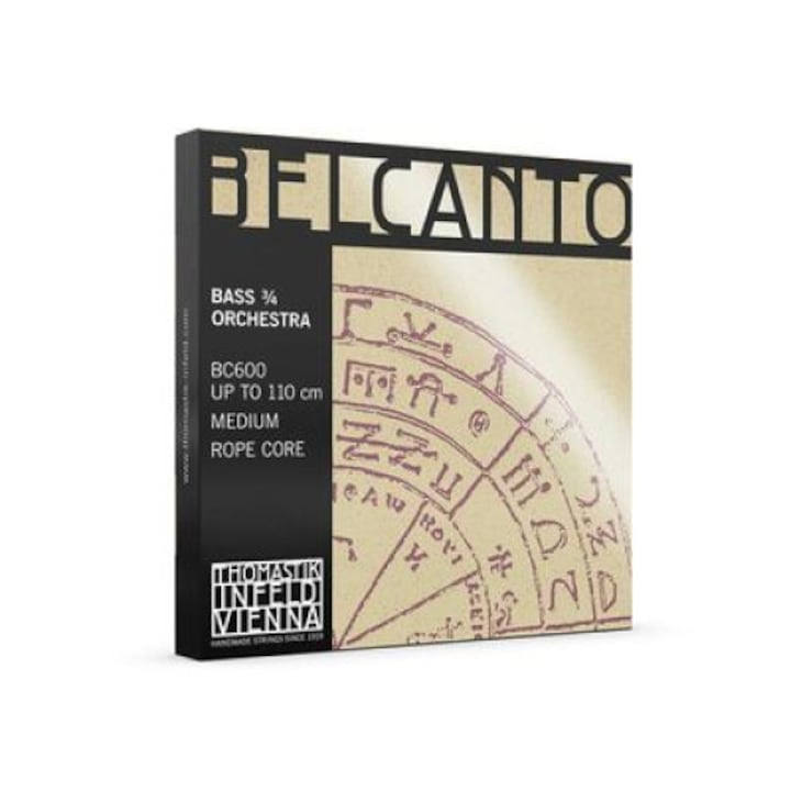 Комплект струни за контрабас Thomastik Belcanto, THBC600, 3/4