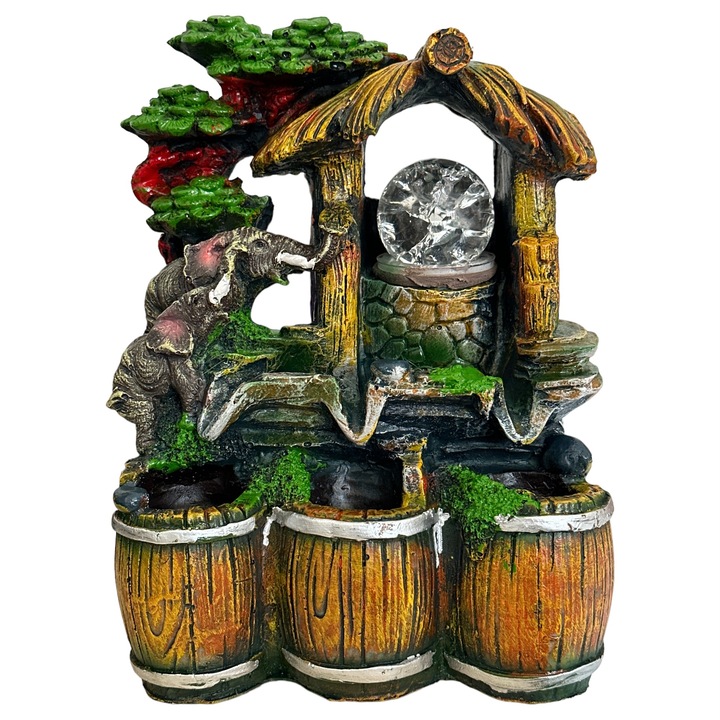 Fantana electrica din rasina cu bila, 26 cm, 1914