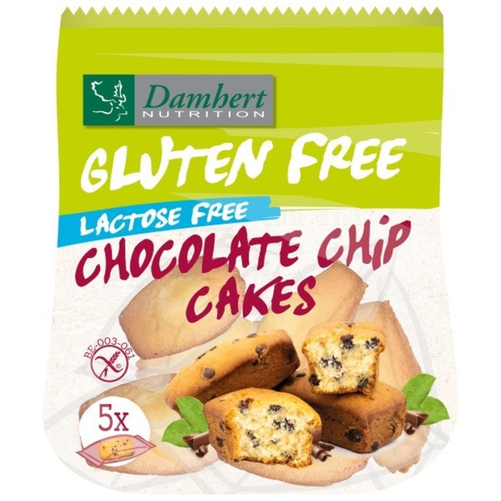 Mini prajituri DAMHERT cu bucati de ciocolata, fara gluten si fara lactoza 191,5g