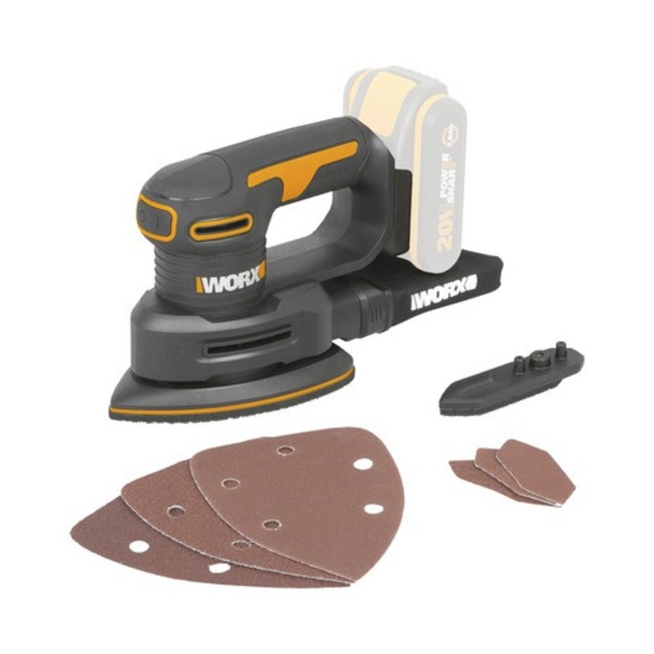 Делташлайф без батерия Worx WX822.9 20V, включени аксесоари