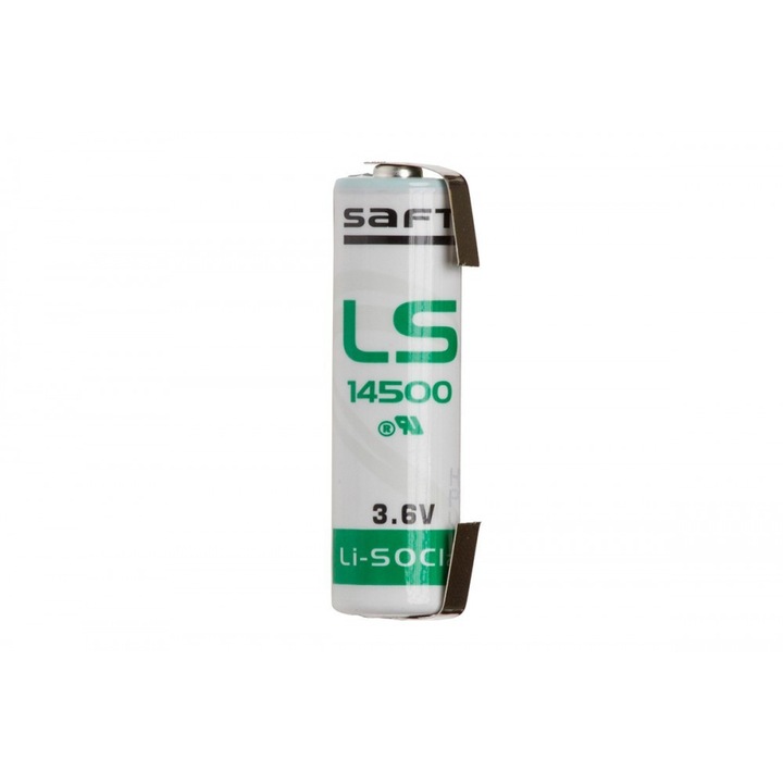 Baterie cu litiu Saft ls14500 aa 3.6v cu urechi de lipire u