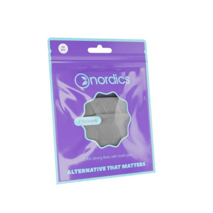 Nordics interdentális kefe, hegyes műanyag heggyel, 30 db