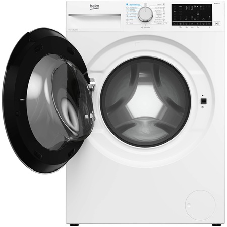 Masina de spalat rufe cu uscator Beko B5DFT58442W, Spalare 8 kg, Uscare 6 kg, 1400 rpm, Clasa D, Motor ProSmart Inverter, AddXtra, SteamCure, HomeWhiz, Alb