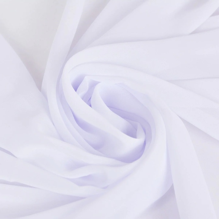 Material textil, Voal chifon, alb 100 x 150 cm