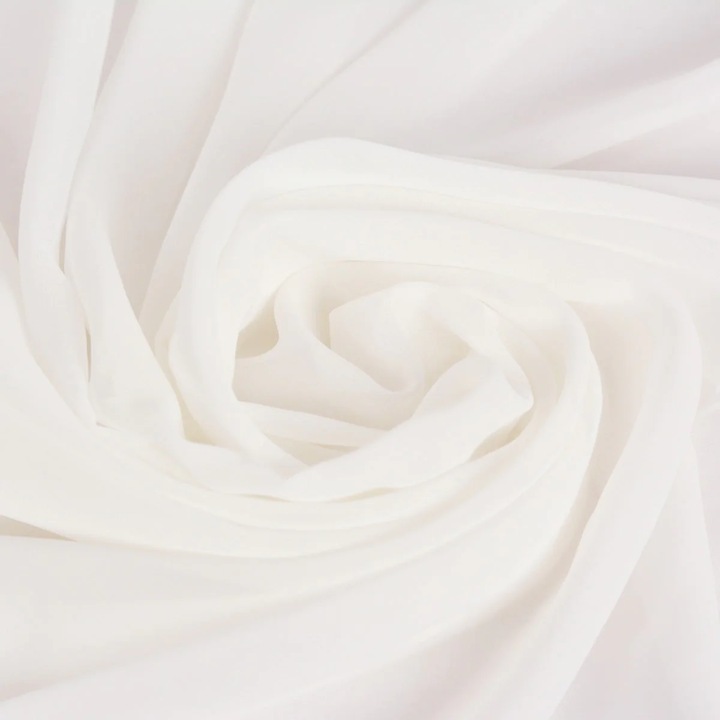 Textil anyag, Sifon fátyol, elefántcsont 100 x 150 cm