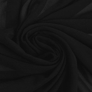 Material textil, Voal chifon, 150 cm latime, negru