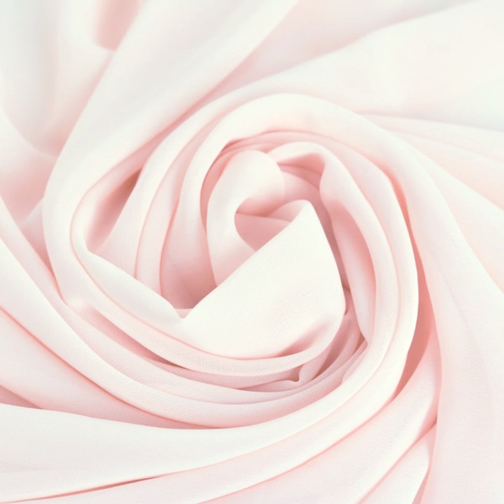 Textil anyag, Chiffon fátyol, 150 cm széles, világos rózsaszín