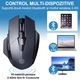 Mouse Bluetooth 5.0 si 2.4G wireless, SDLOGAL®, Reglabil 800/1200/1600dpi, 6 Butoane, 500mAh Reincarcabil, Birou / Jocuri, Universal, Gri