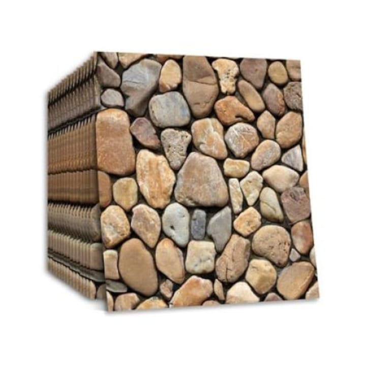 Stoneblocks 3D тапет с имитация на камък Стикери за стена с триизмерна имитация на камък