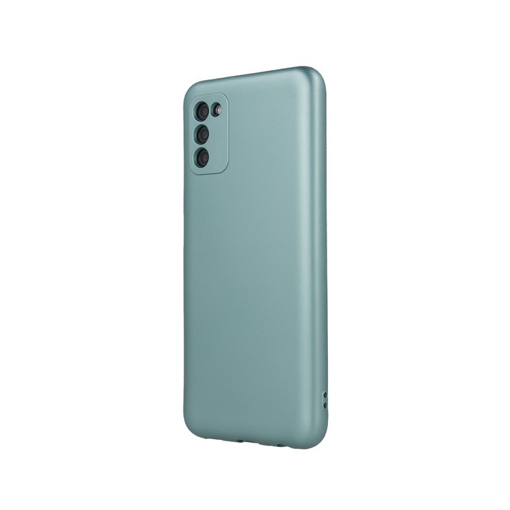 Samsung Galaxy A13 5G / A04s kompatibilis szilikon hátlaptok, mikroszálas belsővel, zöld, Metallic