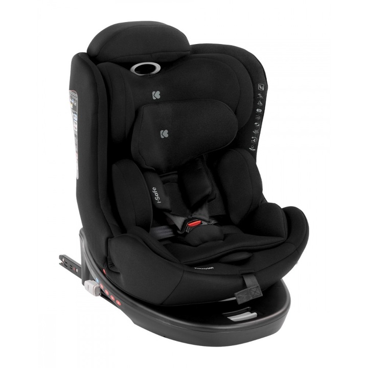 Scaun auto KikkaBoo cu isofix 40-150 cm i-SAFE i-SIZE Black