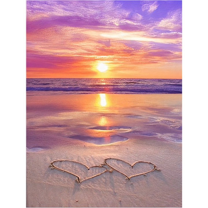 Set pictura pe numere - panza pe rama lemn 40x50 cm, GALAXIA® PBN1039, 3 pensule si vopsea acrilica