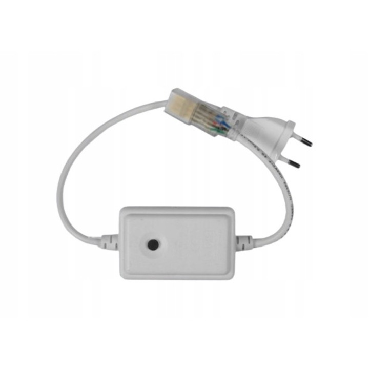 Cablu cu priza si controler pentru benzi LED RGB 230V, 2 metri