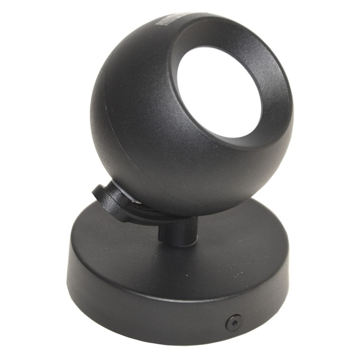 Lampa spotlight Colm, 1xGU10, neagra, 90x75mm