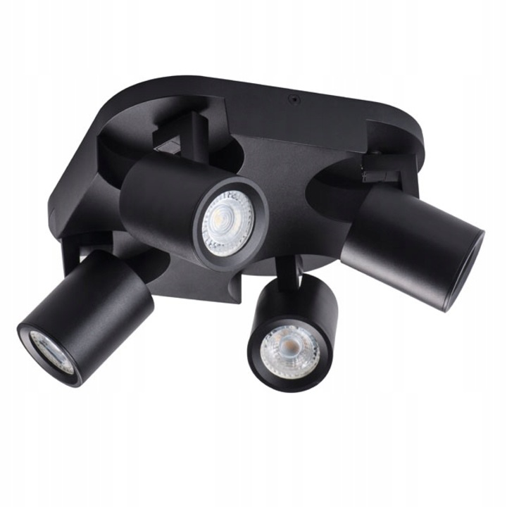 Таванни спотове, Kanlux, Алуминиева сплав, GU10/35W/IP20, Черни