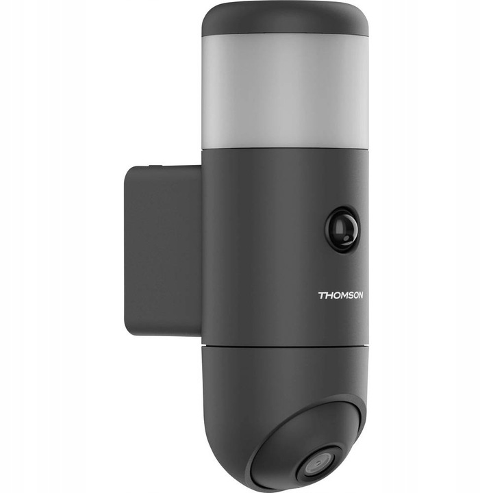 Térfigyelő kamera világítással, Thomson, Wi-Fi, Full HD, fekete