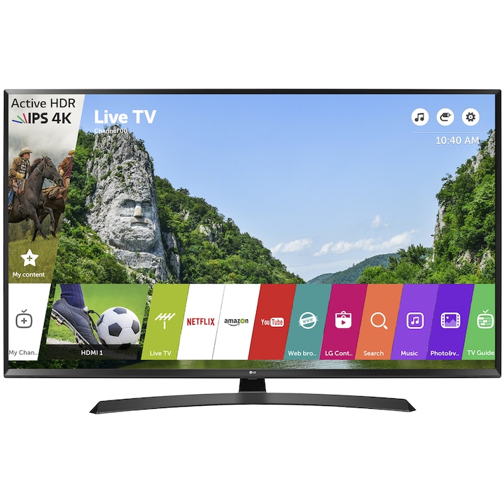 Televizor LED Smart LG, 108 cm, 43UJ635V, 4K Ultra HD, Clasa A